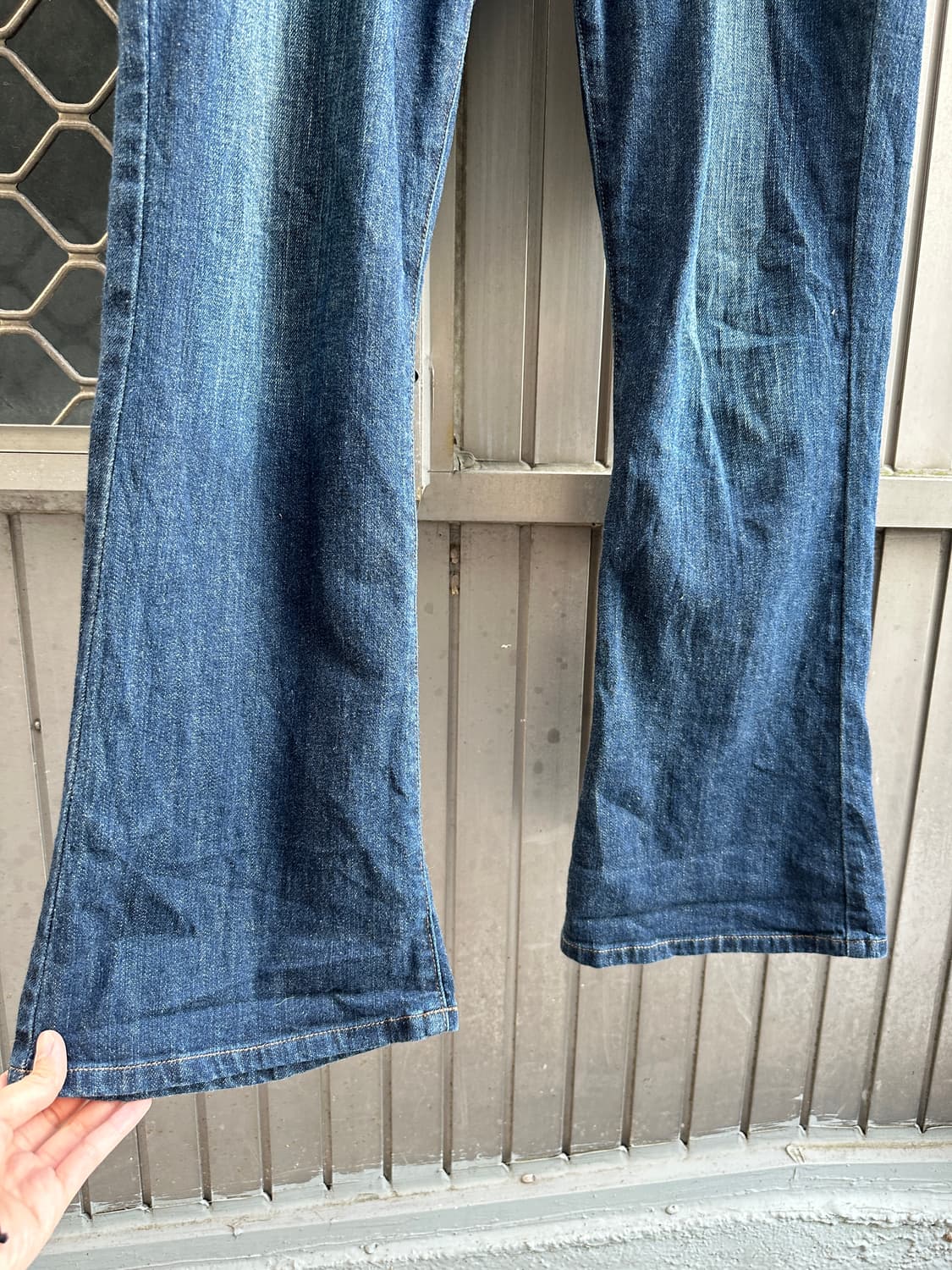 NONE vintage raw denim flare pants 상품이미지7