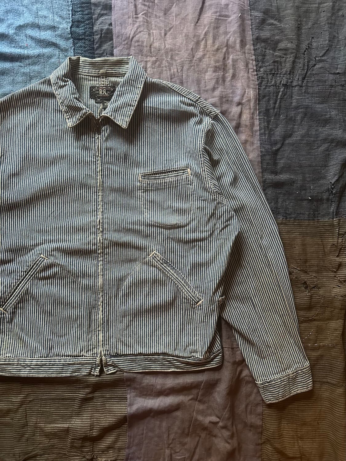 90s USA RRL 빈티지 더블알엘 히코리 워크 자켓 상품이미지2