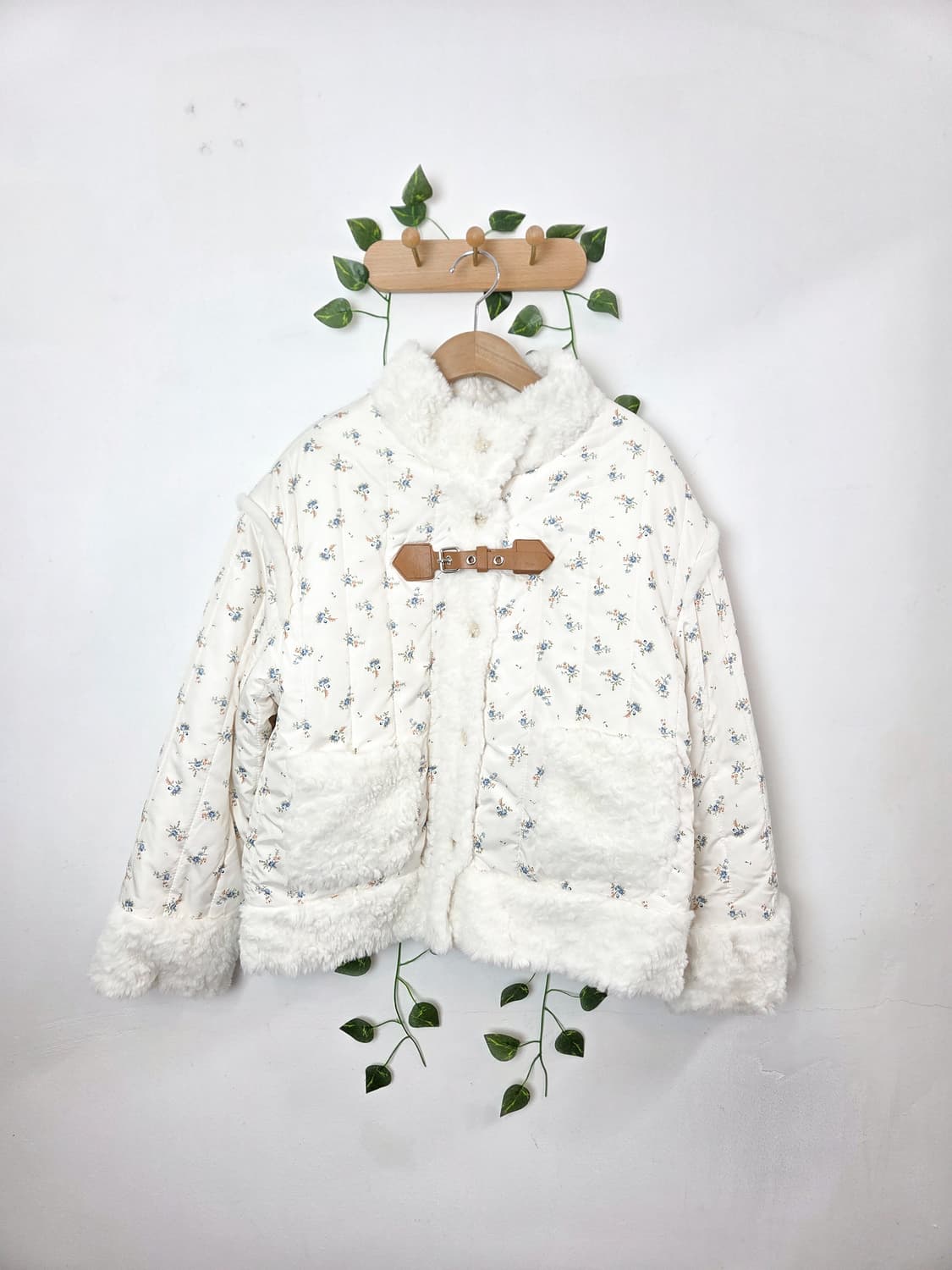 잔꽃 퍼 리버시블 자켓 상품이미지1