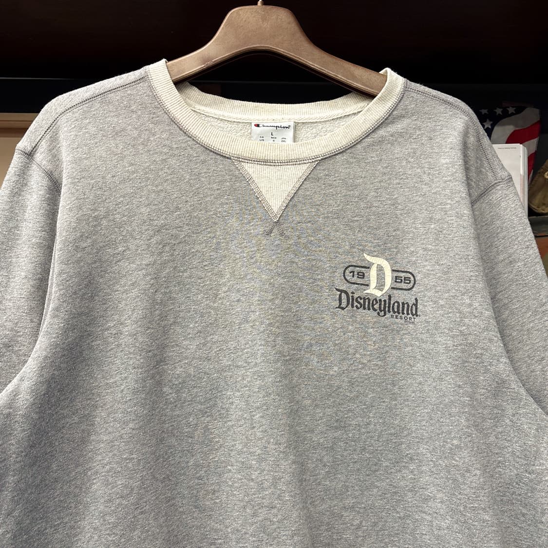 챔피온 오리지널스 디즈니랜드 투톤 링거 스웻셔츠 N1238 상품이미지3