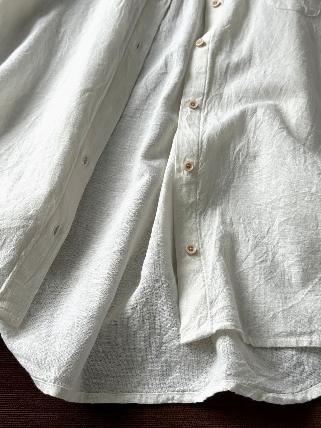 Cotton linen natural design shirt 상품이미지4