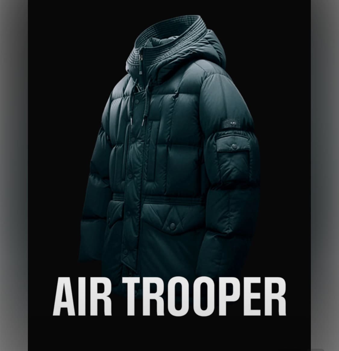 [5회미만] 시리즈 25fw 구스다운 에어트루퍼 / 다크차콜 / 110사 상품이미지1