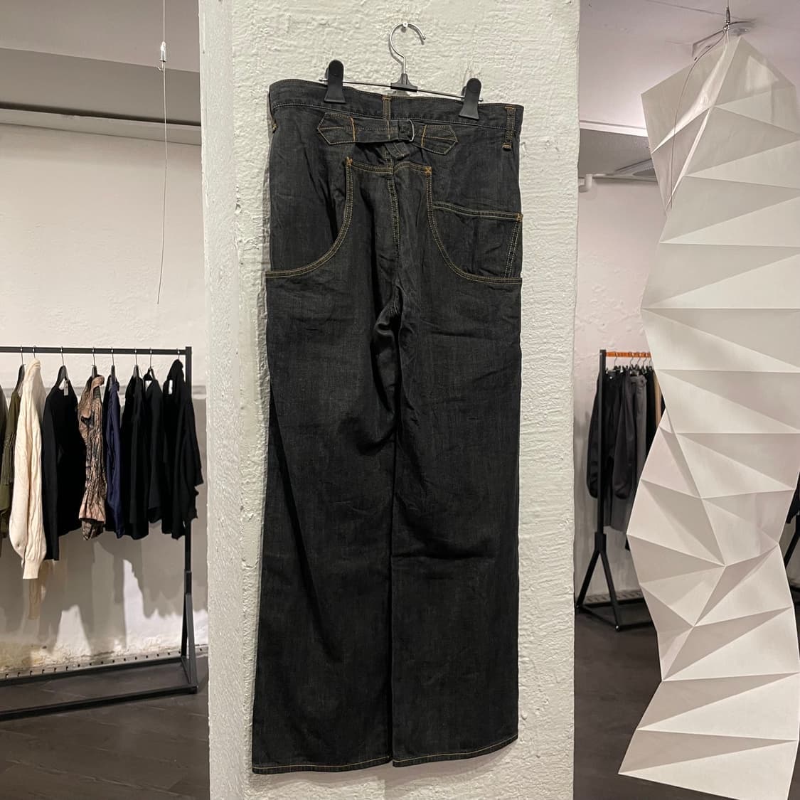 요지 야마모토 비대칭 데님팬츠 상품이미지2