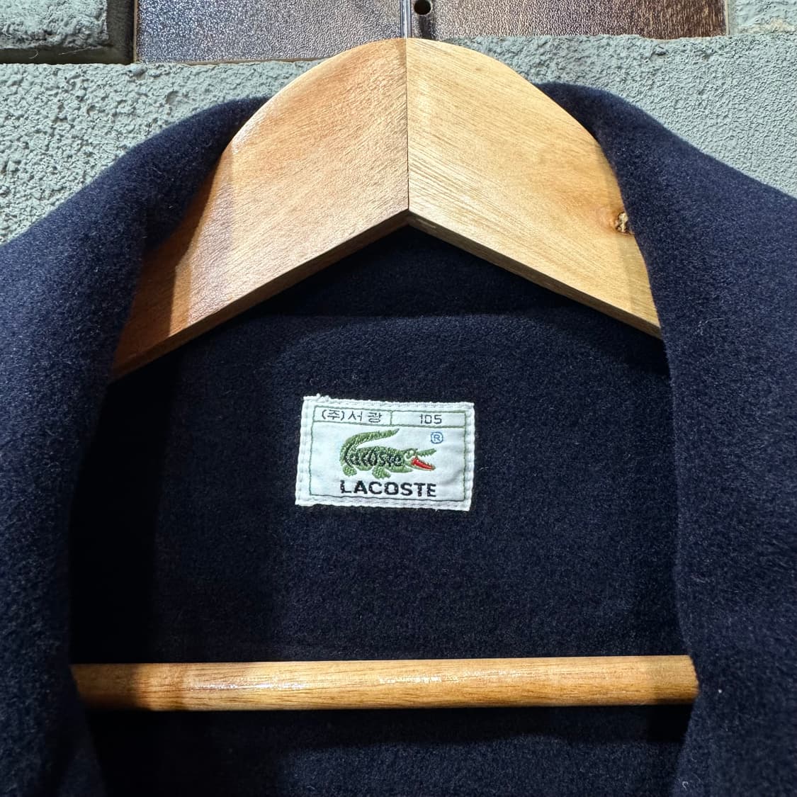 라코스테 네이비 울 코트 (XL)   상품이미지7