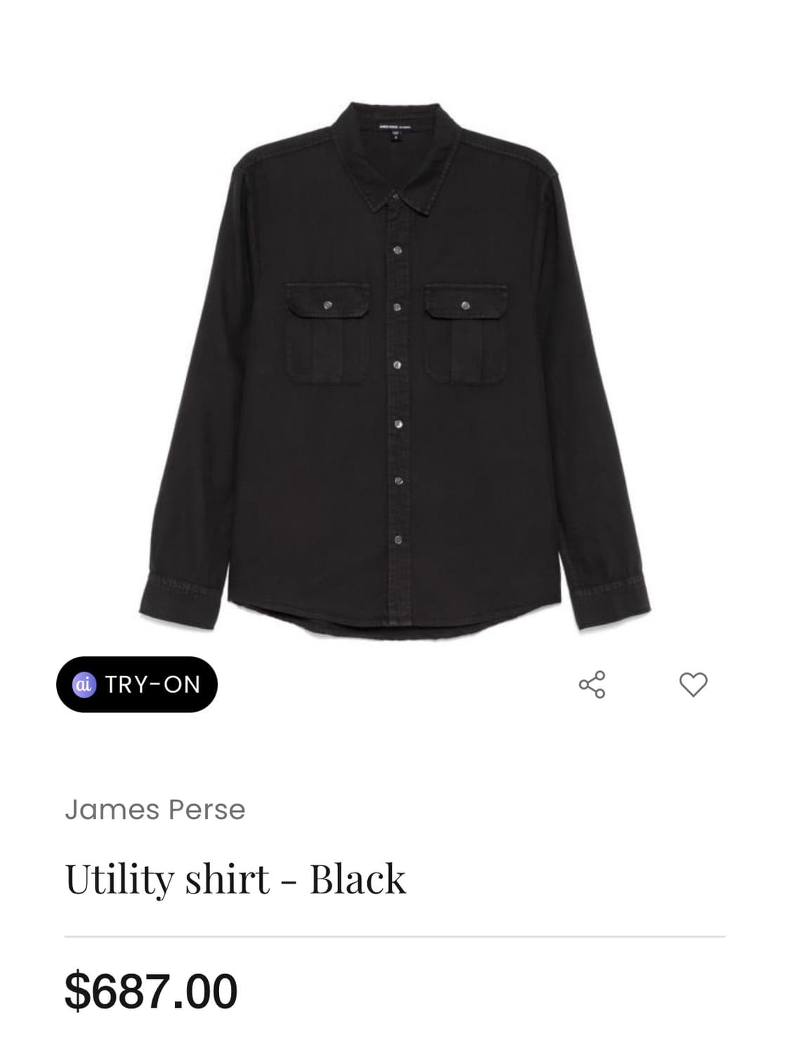 제임스펄스 포켓셔츠 새상품 1사이즈 상품이미지4