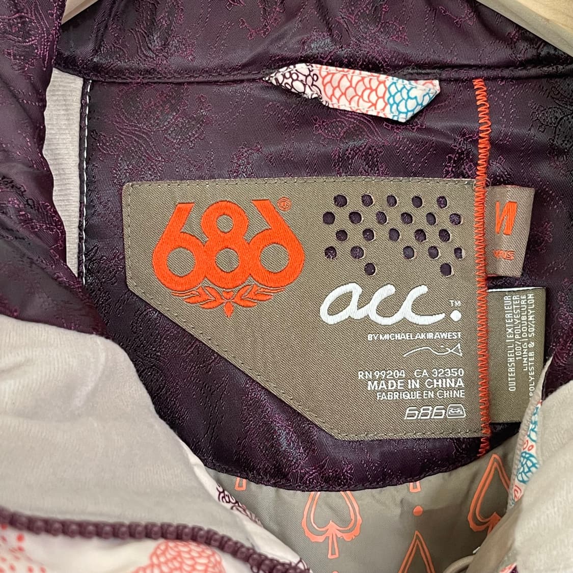 686 보드복 자켓 여성 M 사이즈 상품이미지5