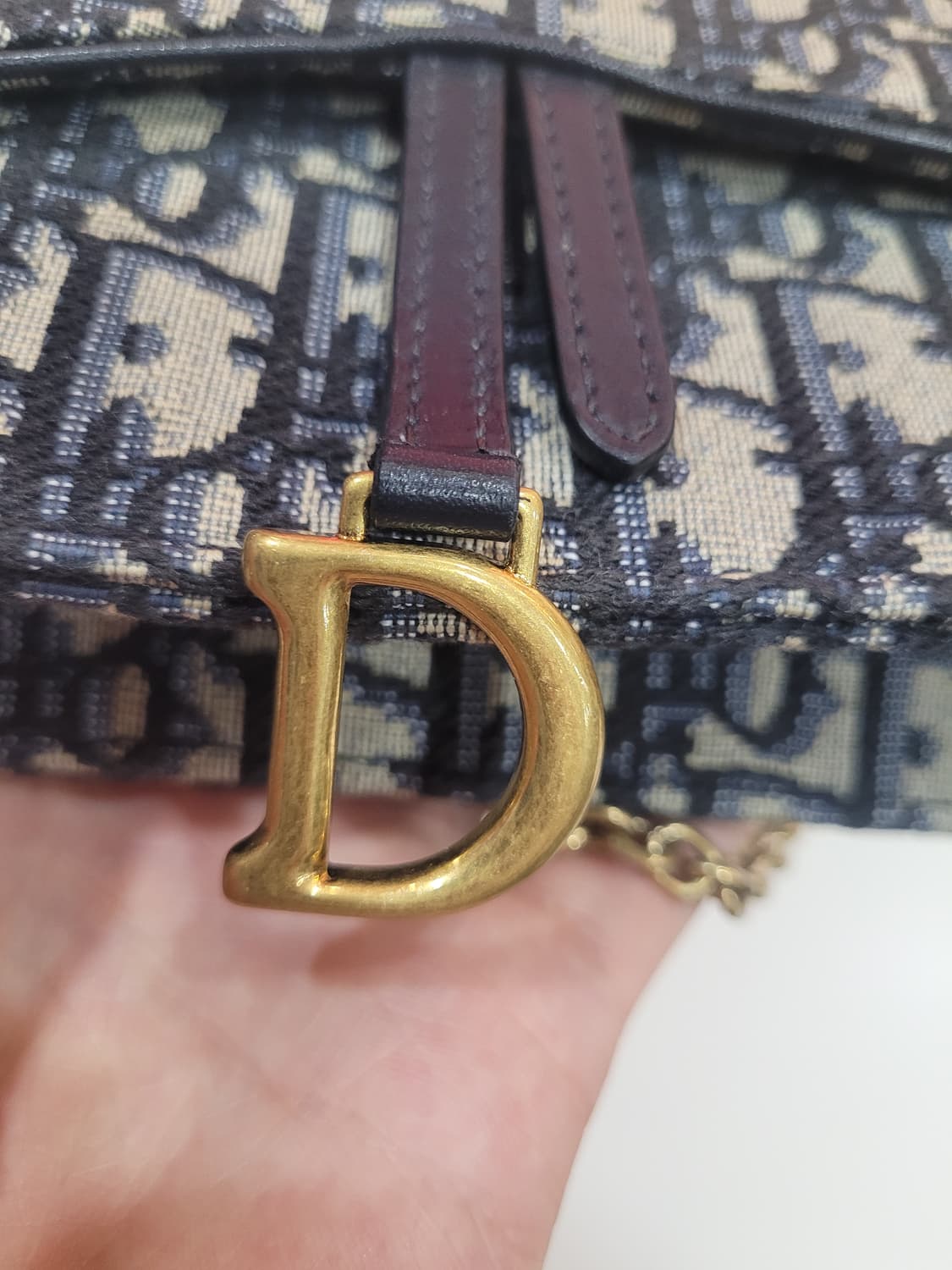 (풀구성,새상품급) 디올 오블리크 새들 체인백 상품이미지9