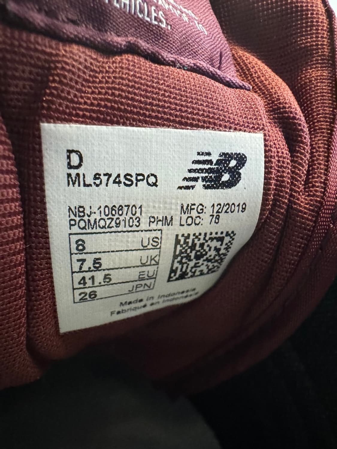 NewBalance 574 클래식 버건디 상품이미지9