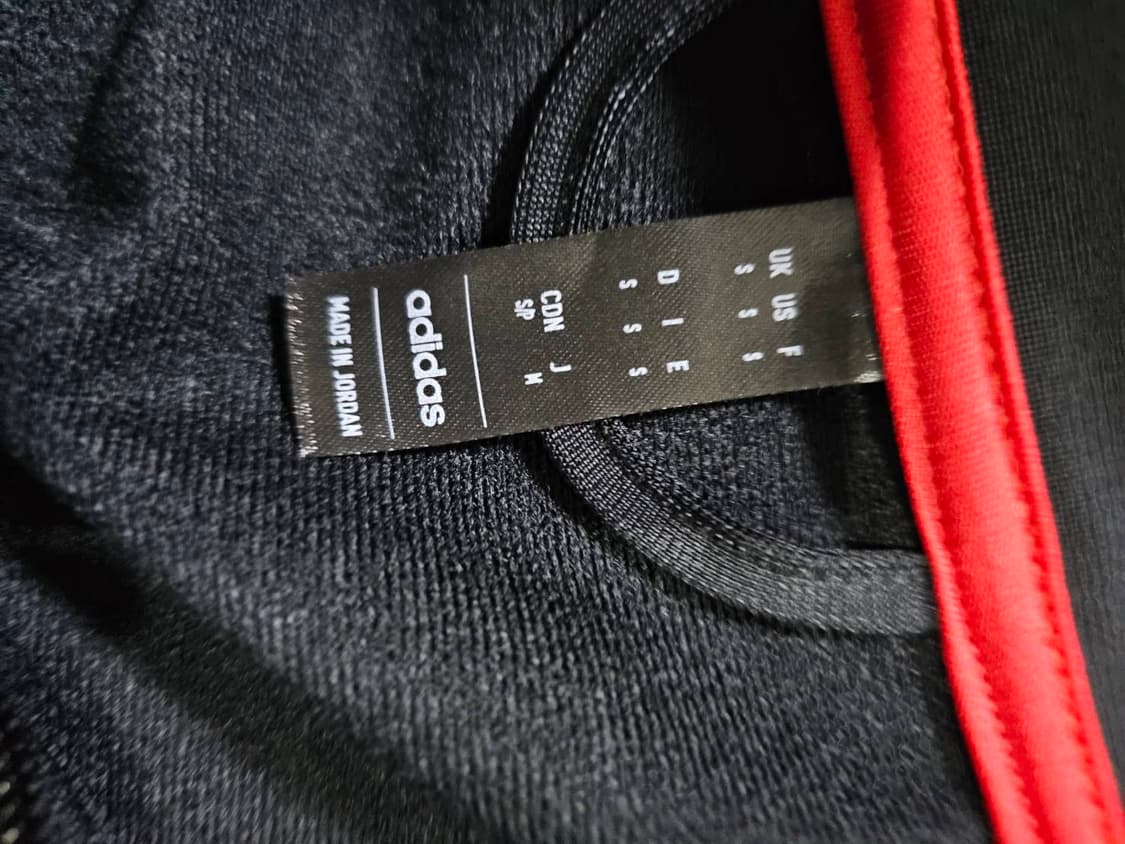 아디다스 맨유 DNA 검빨 유니폼 트랙탑 져지집업 95 / M 상품이미지4