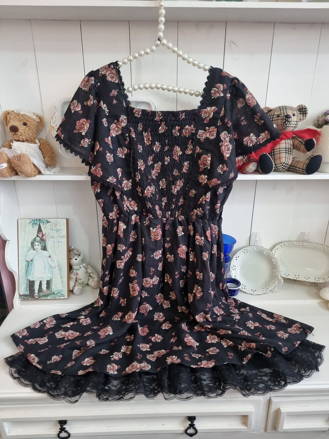 (axes femme, 액시즈팜) 로즈 플라워 레이스 원피스 상품이미지7