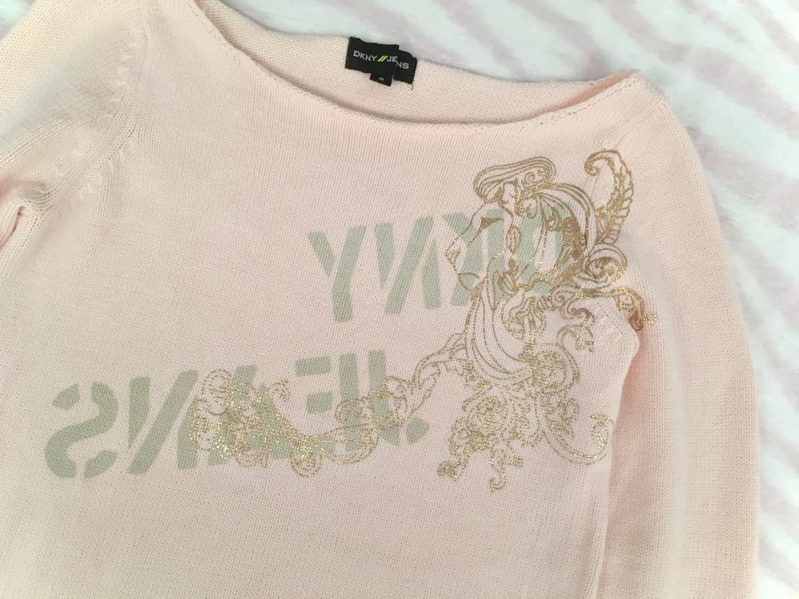 베이비핑크 라이온 롱슬리브 티셔츠 갸루 러힙 y2k 상품이미지3