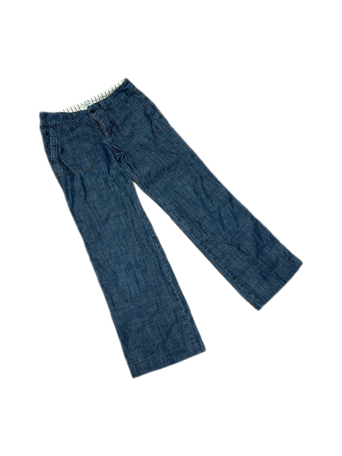 vent d'ouest par 데님 와이드 퍼티그 팬츠 상품이미지1