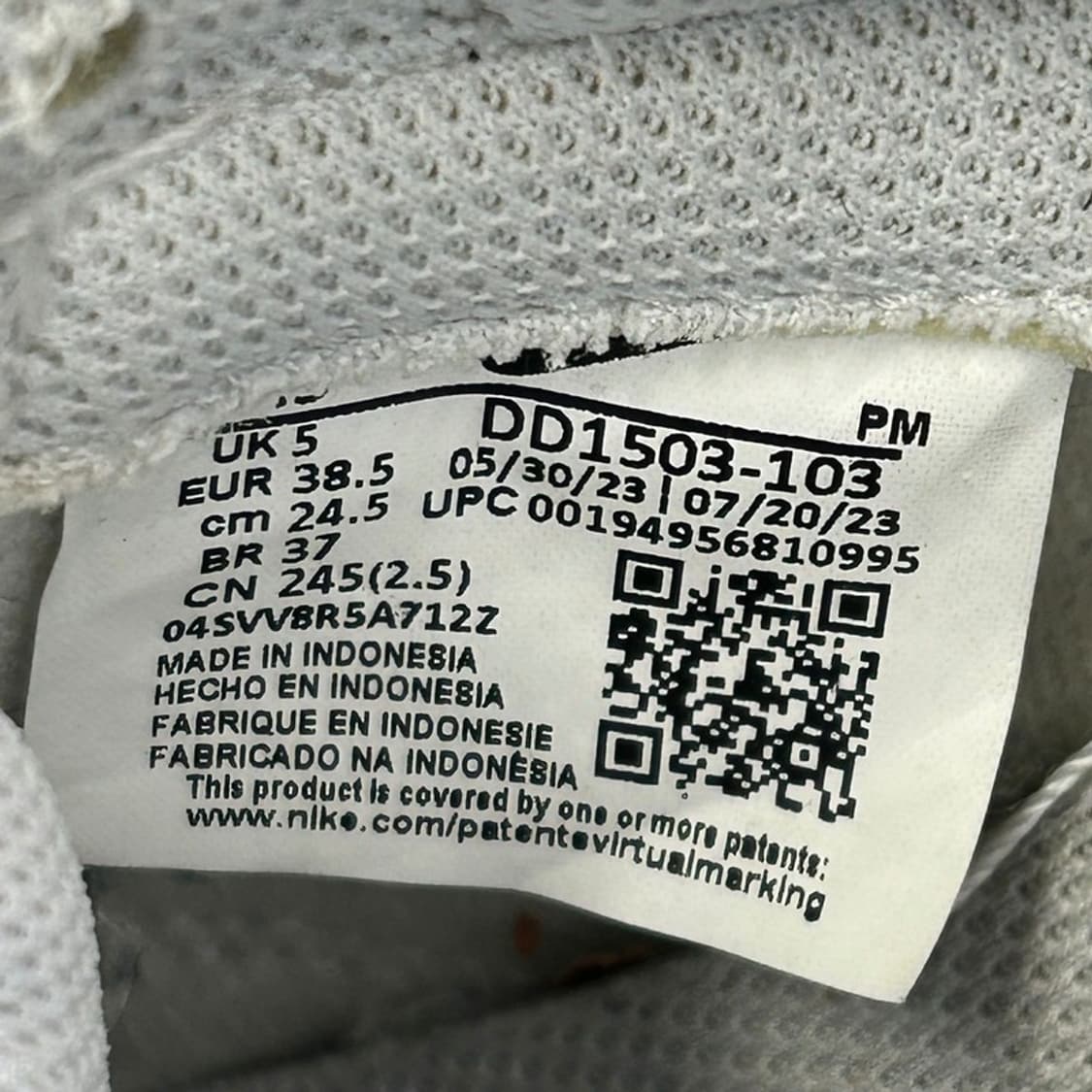 나이키 스모크 그레이 덩크 로우 스니커즈 245 상품이미지7