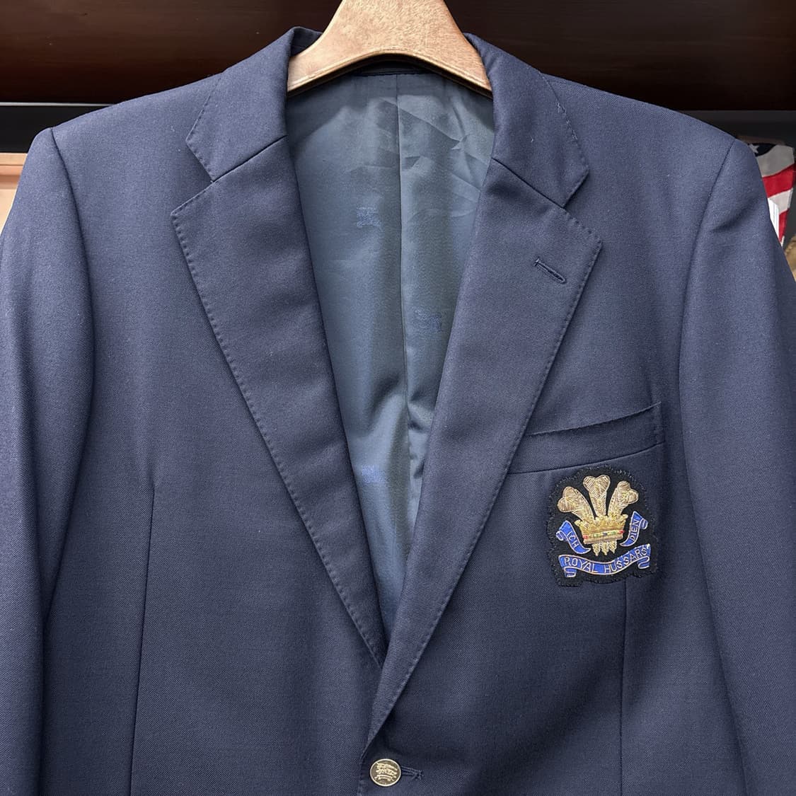 80~90s 올드 버버리 로얄허사즈 골드버튼 블레이저 자켓 N1174 상품이미지3