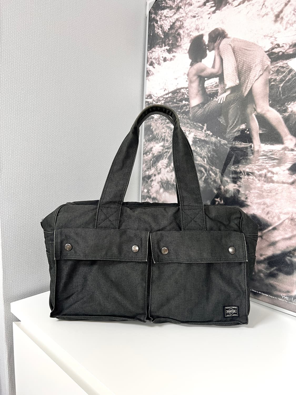 PORTER SMOKY-SHOULDER BAG L (Black)  상품이미지1