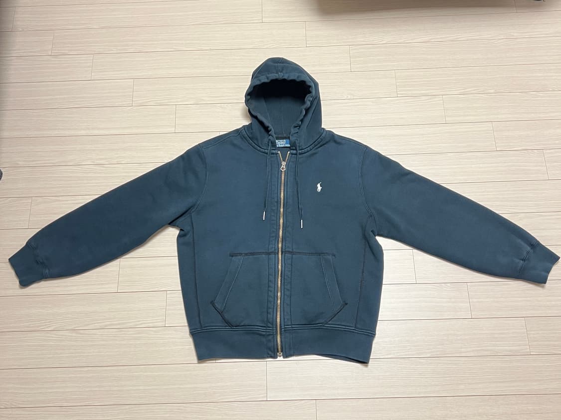폴로 랄프로렌 로고 후드 집업 블랙 / XL (정품) 상품이미지2