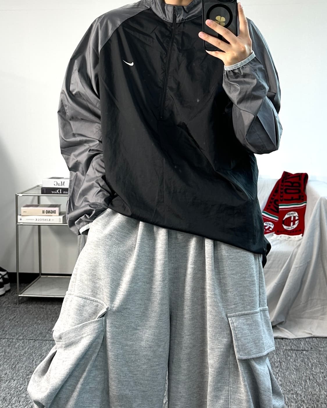 나이키 00s 블랙 그레이 웜업 2XL 상품이미지3