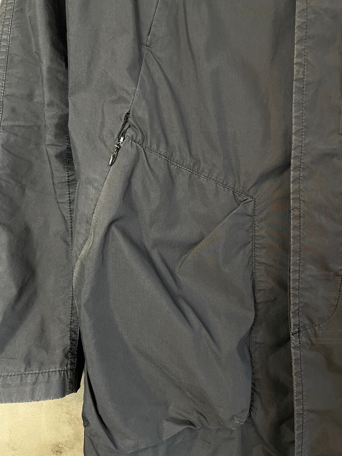 어태치먼트 코튼/나일론 하프 코트 상품이미지5