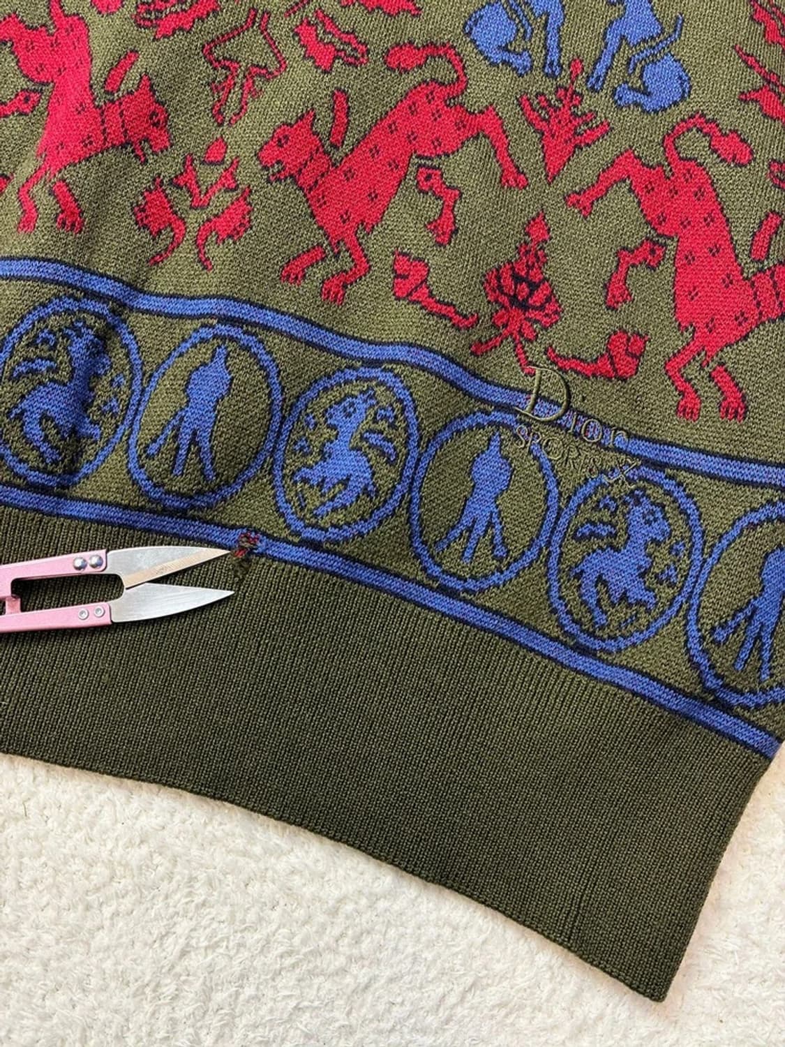 크리스찬디올 90's 멀티 배색 울 100% 니트 PN5802    상품이미지4