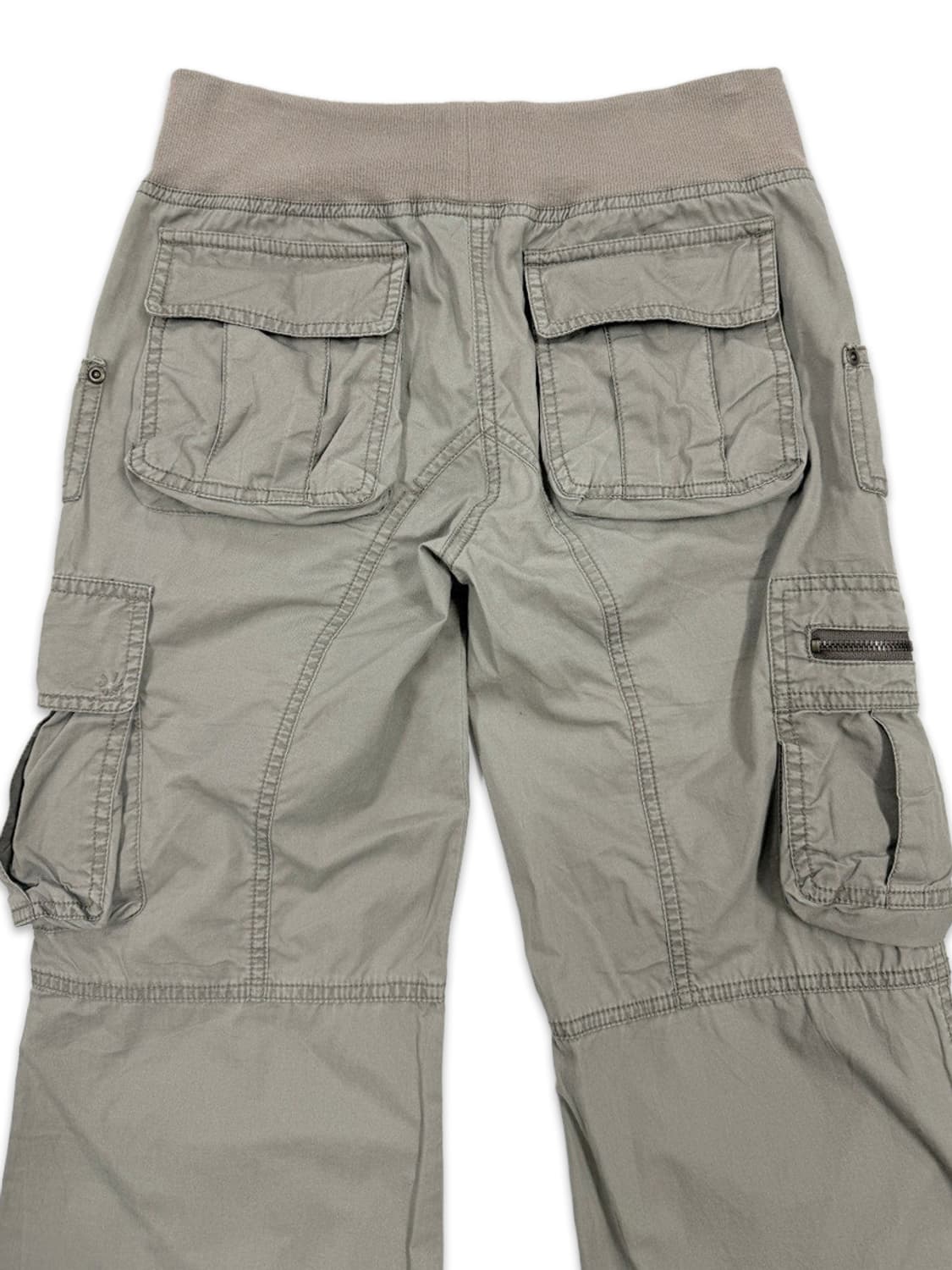 빈티지 00‘s 포켓 디테일 카키 그레이 카고 팬츠 상품이미지7