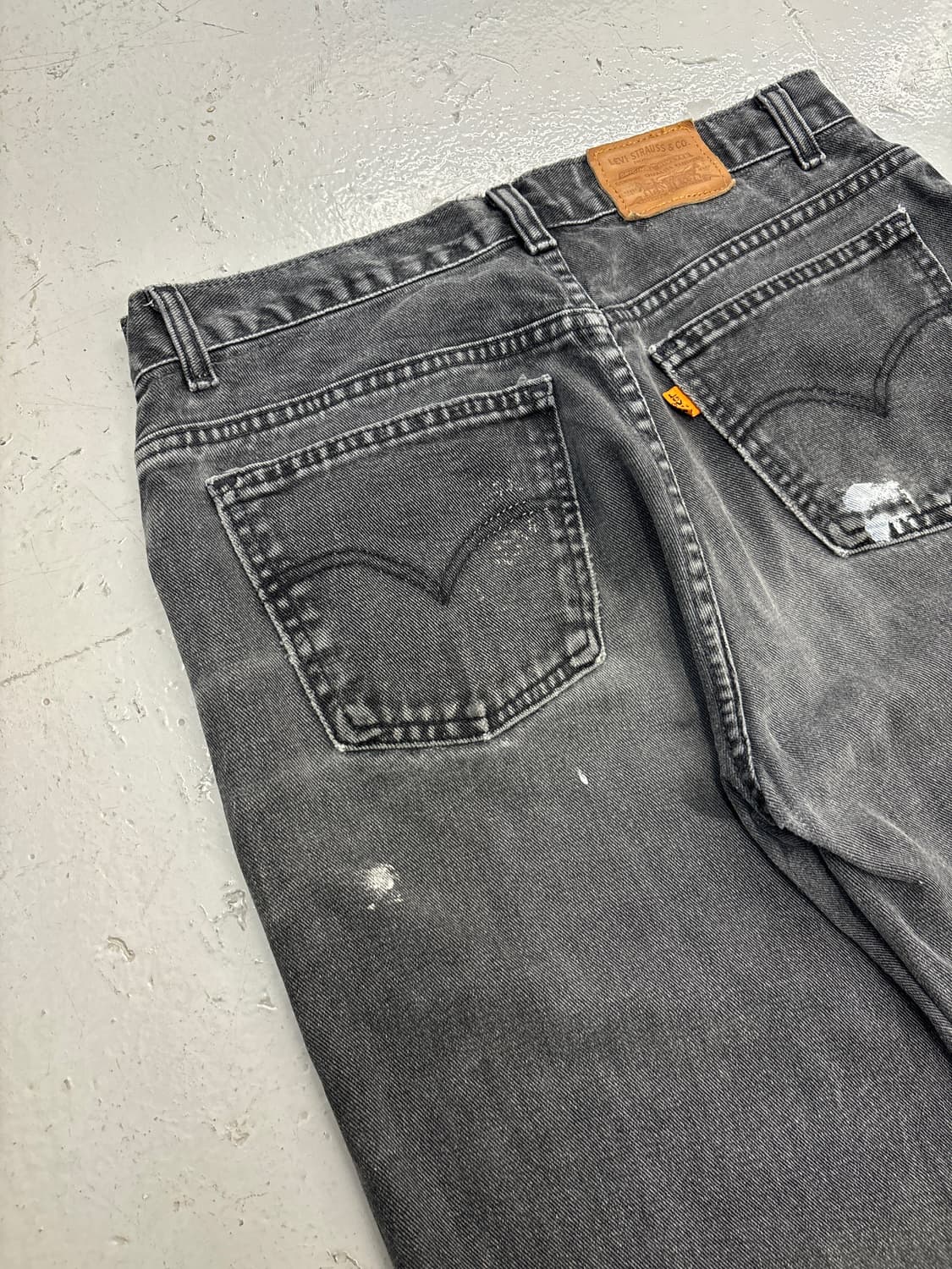 90's 리바이스 50619 오렌지탭 흑청  상품이미지8