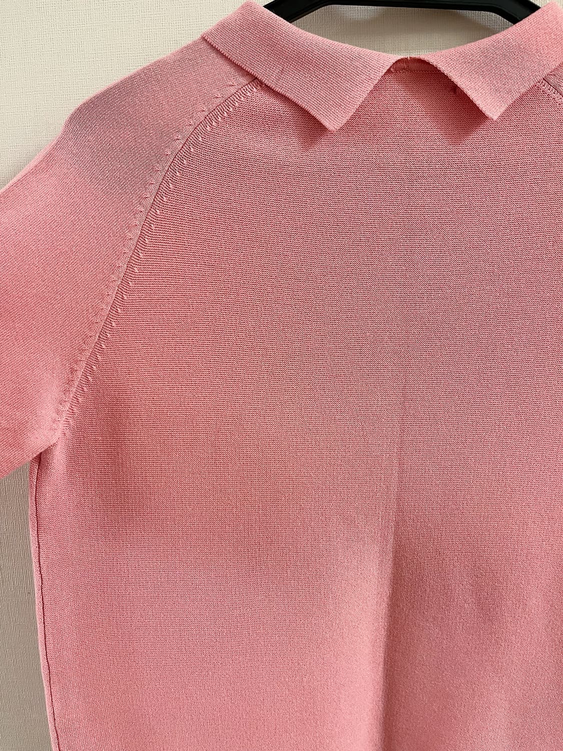 AMUSE STUDIO 핑크 니트 폴로티 상품이미지2