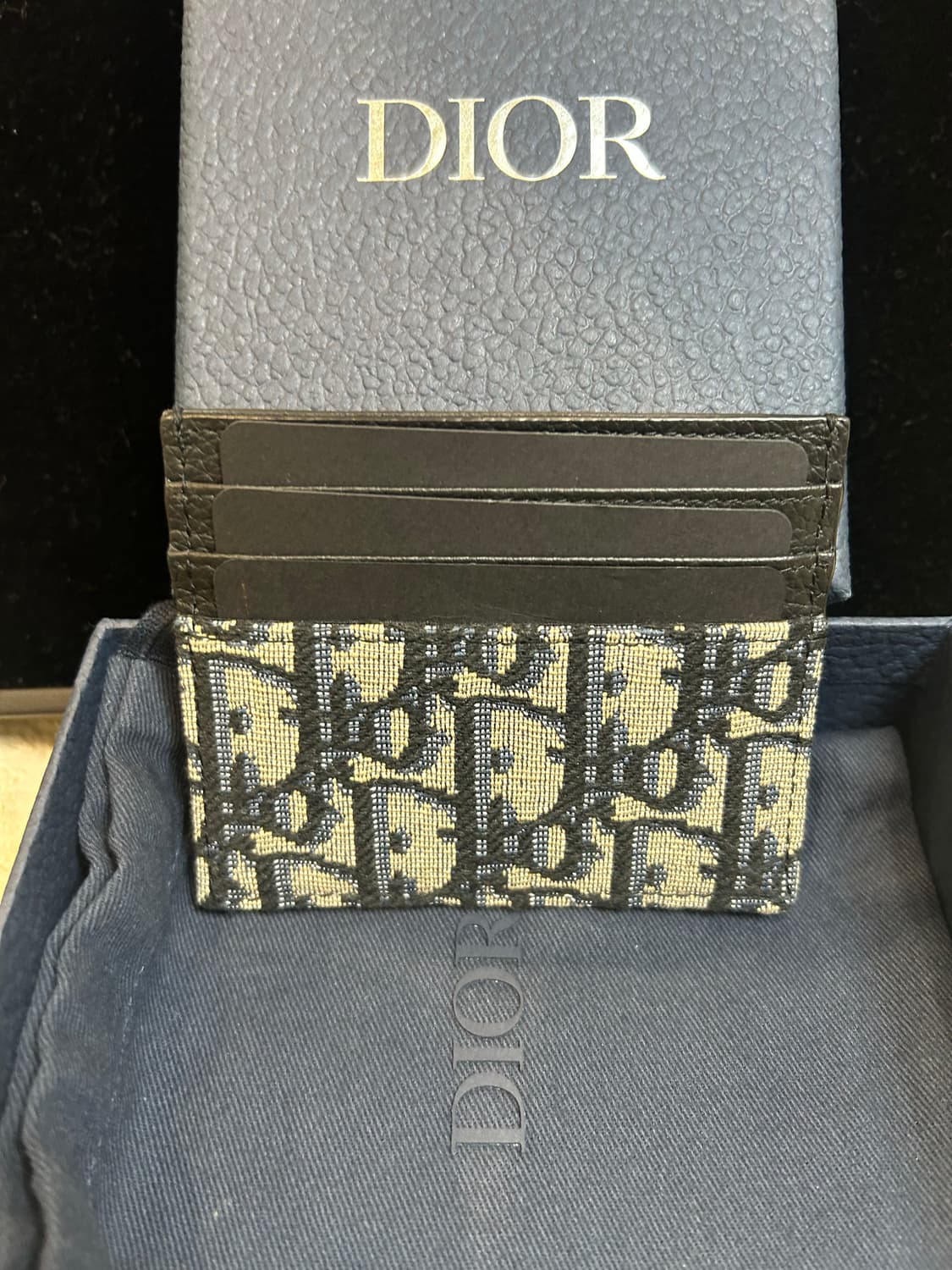 [정품/중고] 디올 오블리크 카드지갑 상품이미지2