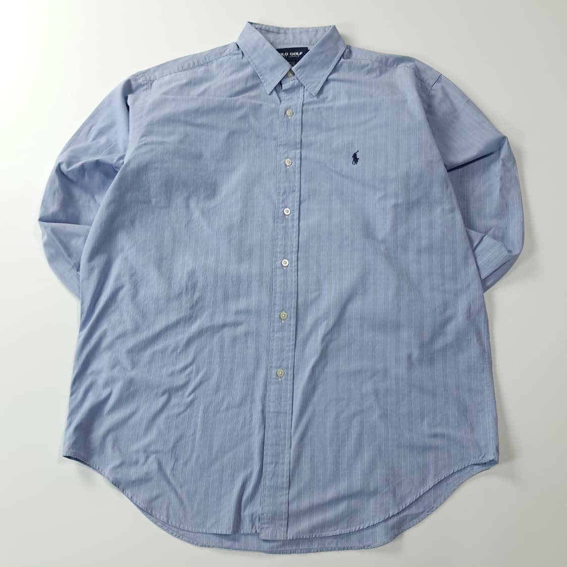CK253 L 폴로 90s LOFTING 글렌체크 블루 셔츠 남방 상품이미지1