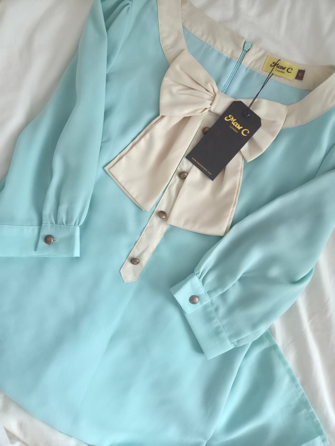 UK Vintage Mint Aqua Dress 상품이미지1