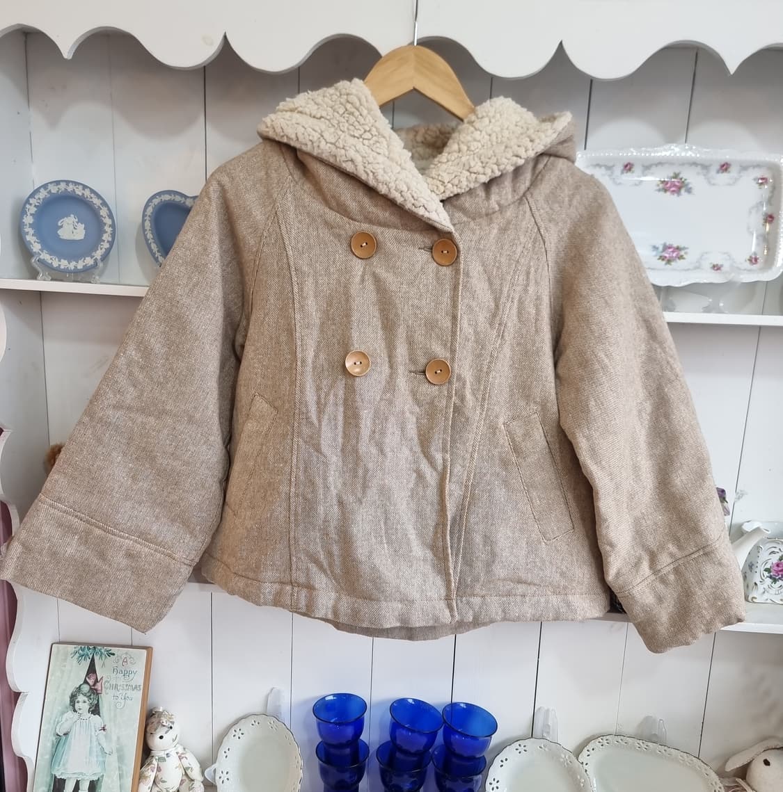 뽀글 카라 후드점퍼 상품이미지1