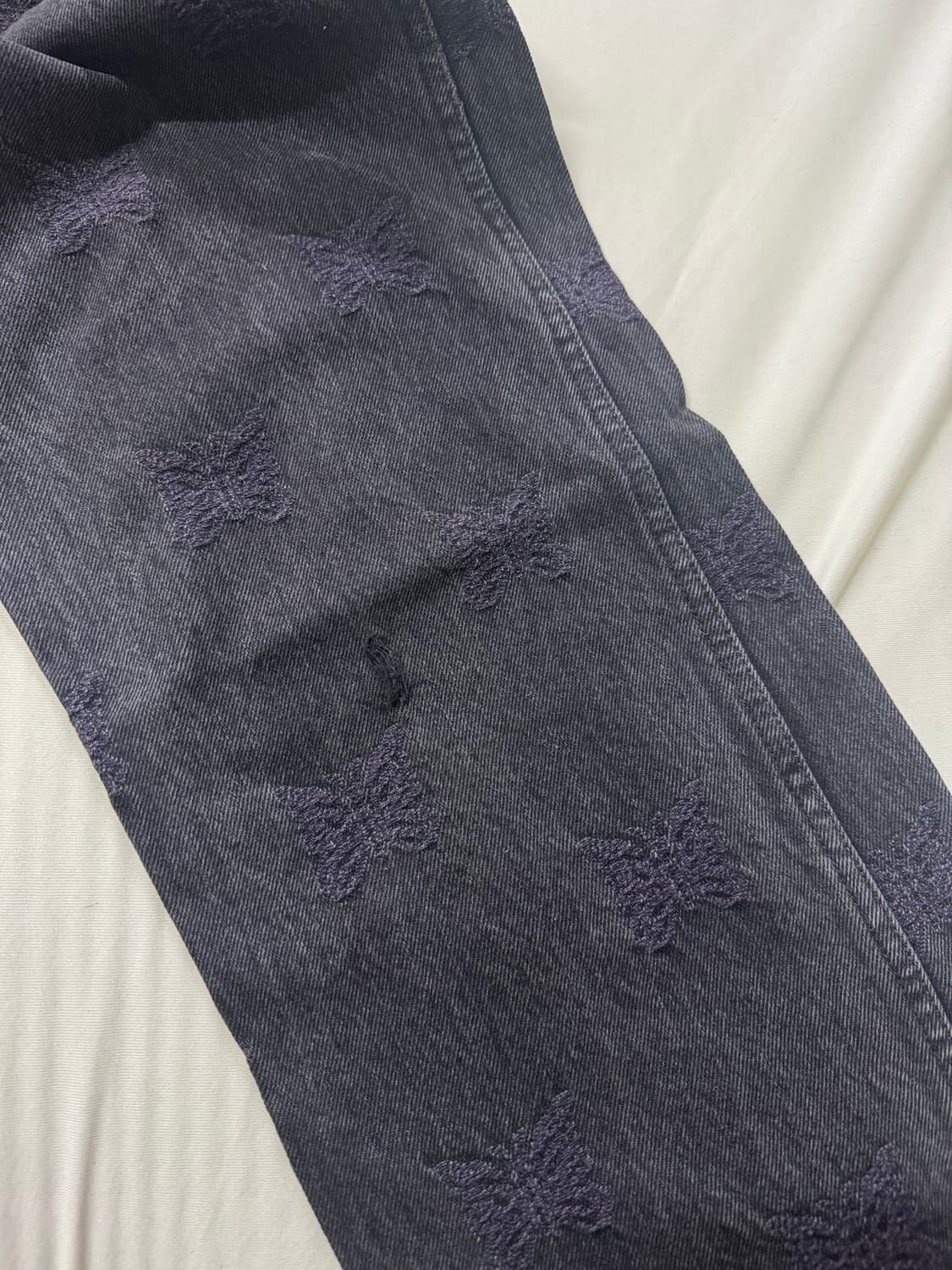 니들스 빠삐용 흑청 데님 상품이미지4