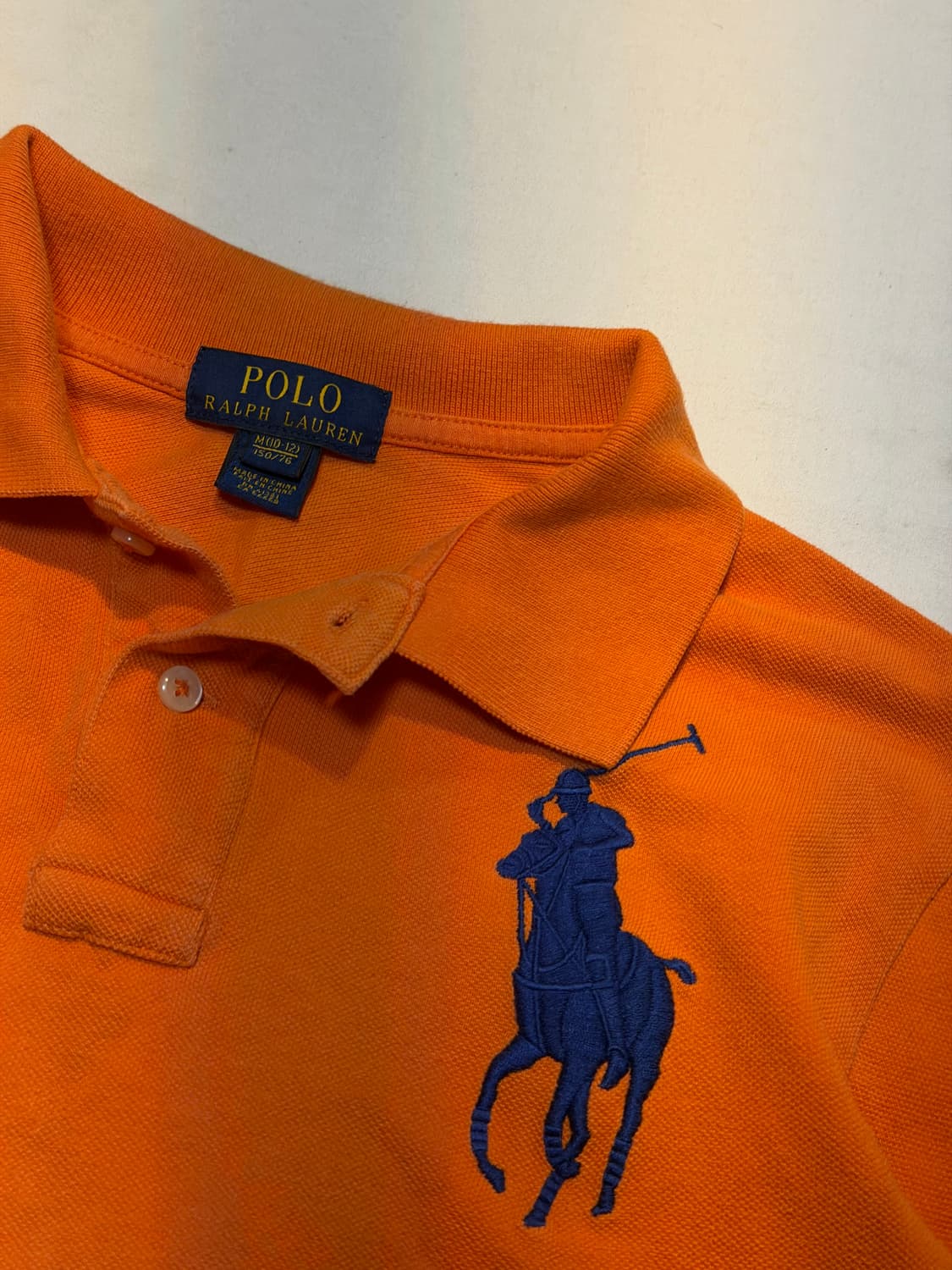 폴로 랄프로렌 빅포니 치프키프 롱슬리브 카라티 오렌지 상품이미지2