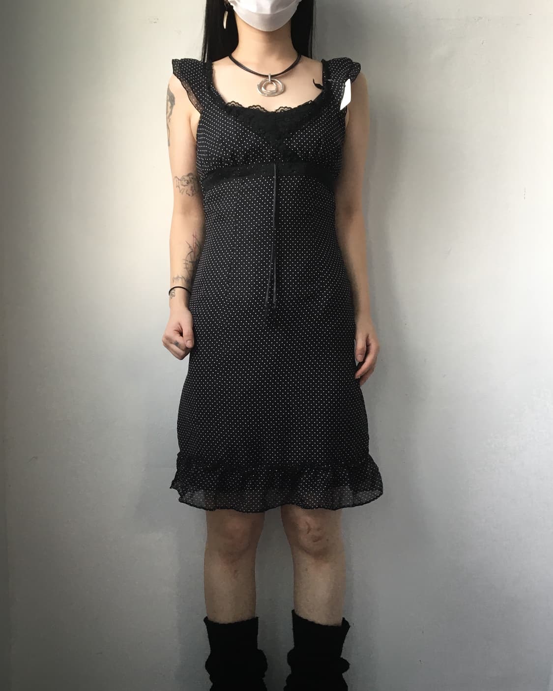 Dot pattern onepiece 상품이미지1