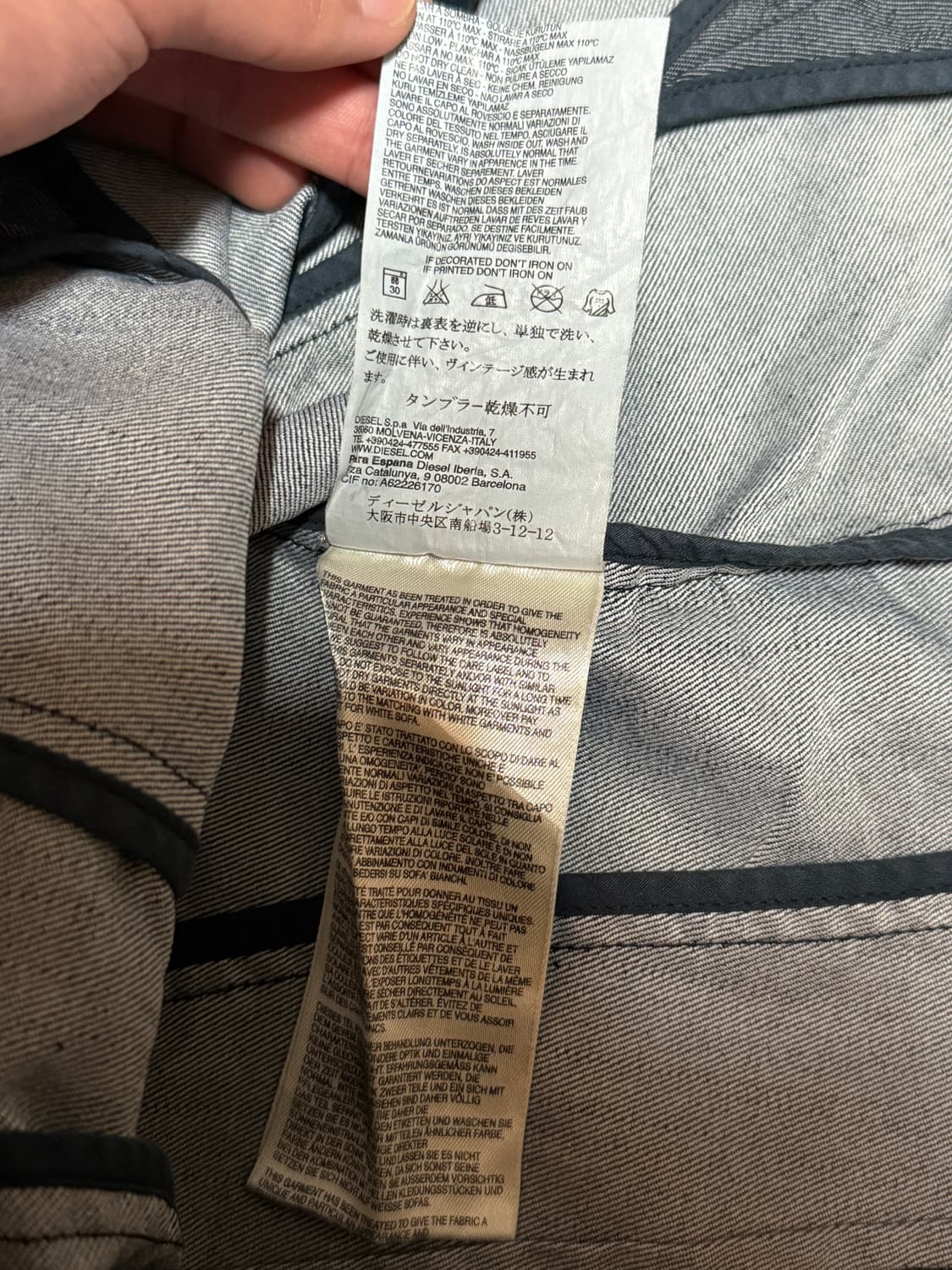 디젤 레이스업 왕후드 집업 상품이미지7