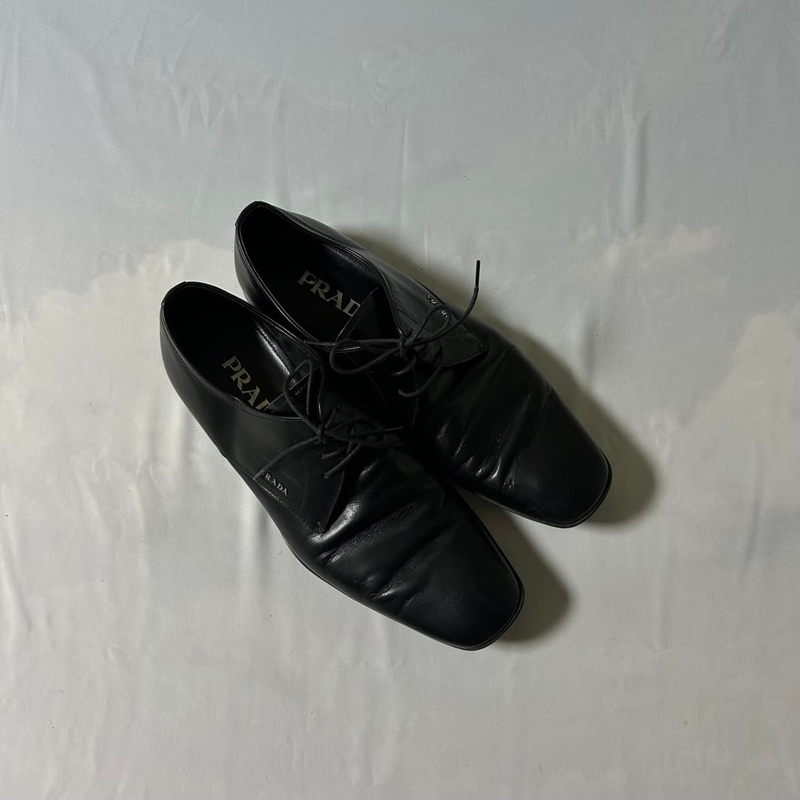 Prada classic dress lace up derby shoes 상품이미지2
