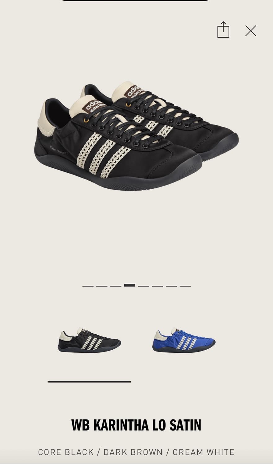 아디다스 X 웨일즈보너 블랙 225 새상품 상품이미지3