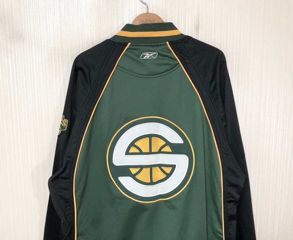 NBA 리복 시애틀슈퍼소닉스 웜업자켓/슈팅자켓 L(해외) 상품이미지9