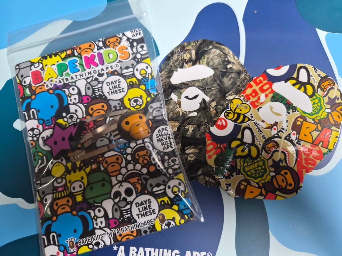 베이프 정품 베이비 마일로 헤어 클립 셋트 머리핀 상품이미지1