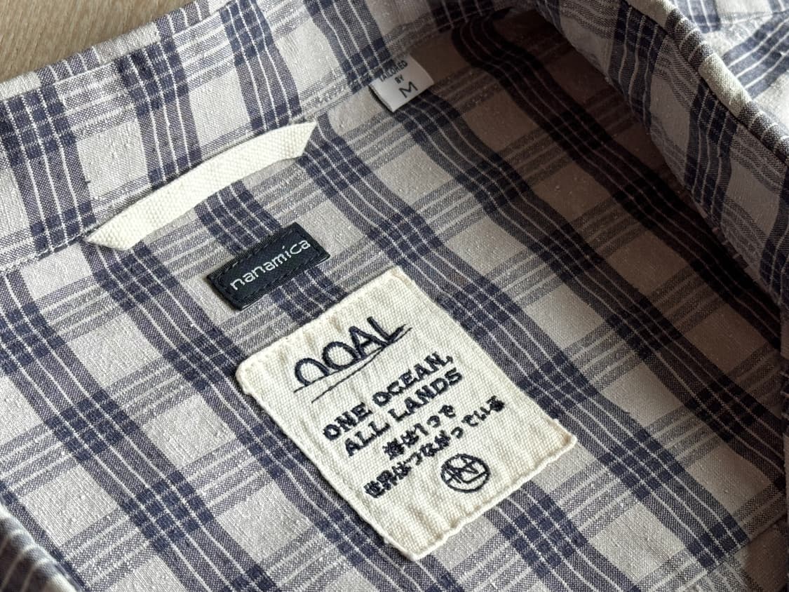 나나미카 OOAL 팔라카 체크 셔츠 상품이미지2