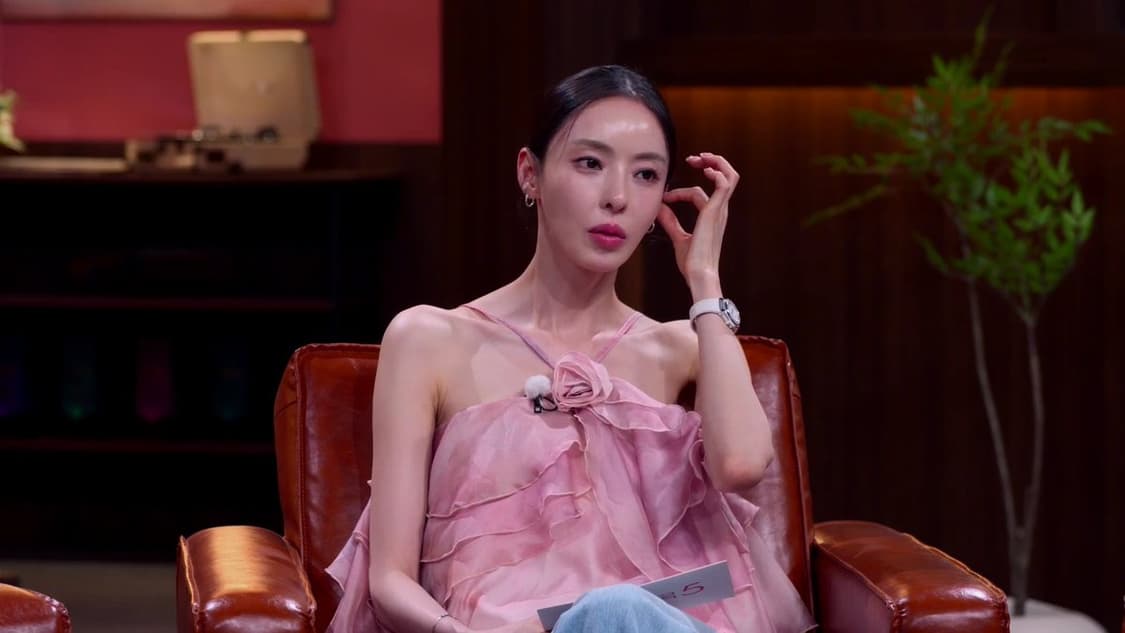 신스덴 로제르 러플 탑 핑크 미착용 상품이미지4