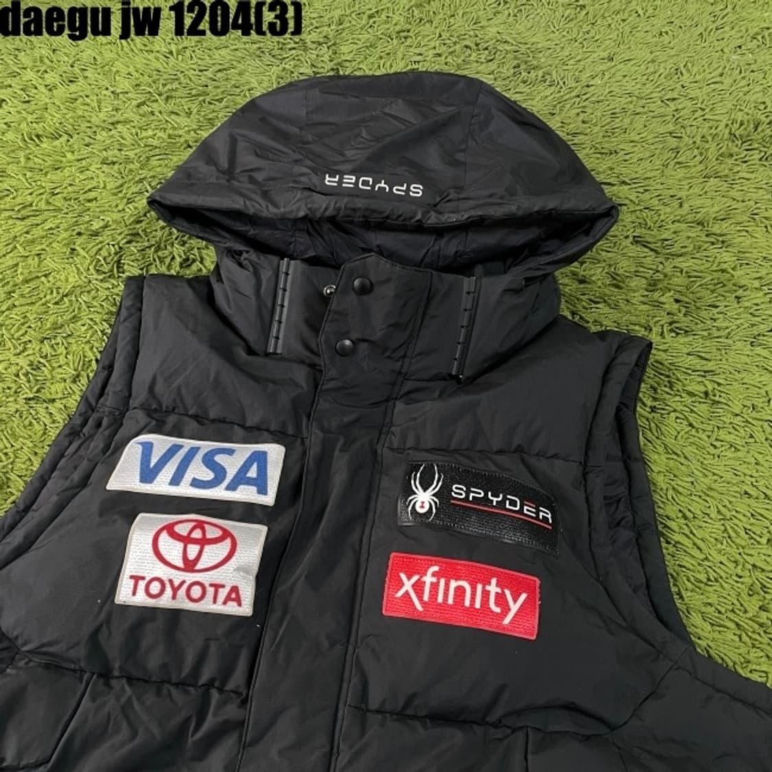 스파이더 패딩조끼 상품이미지2
