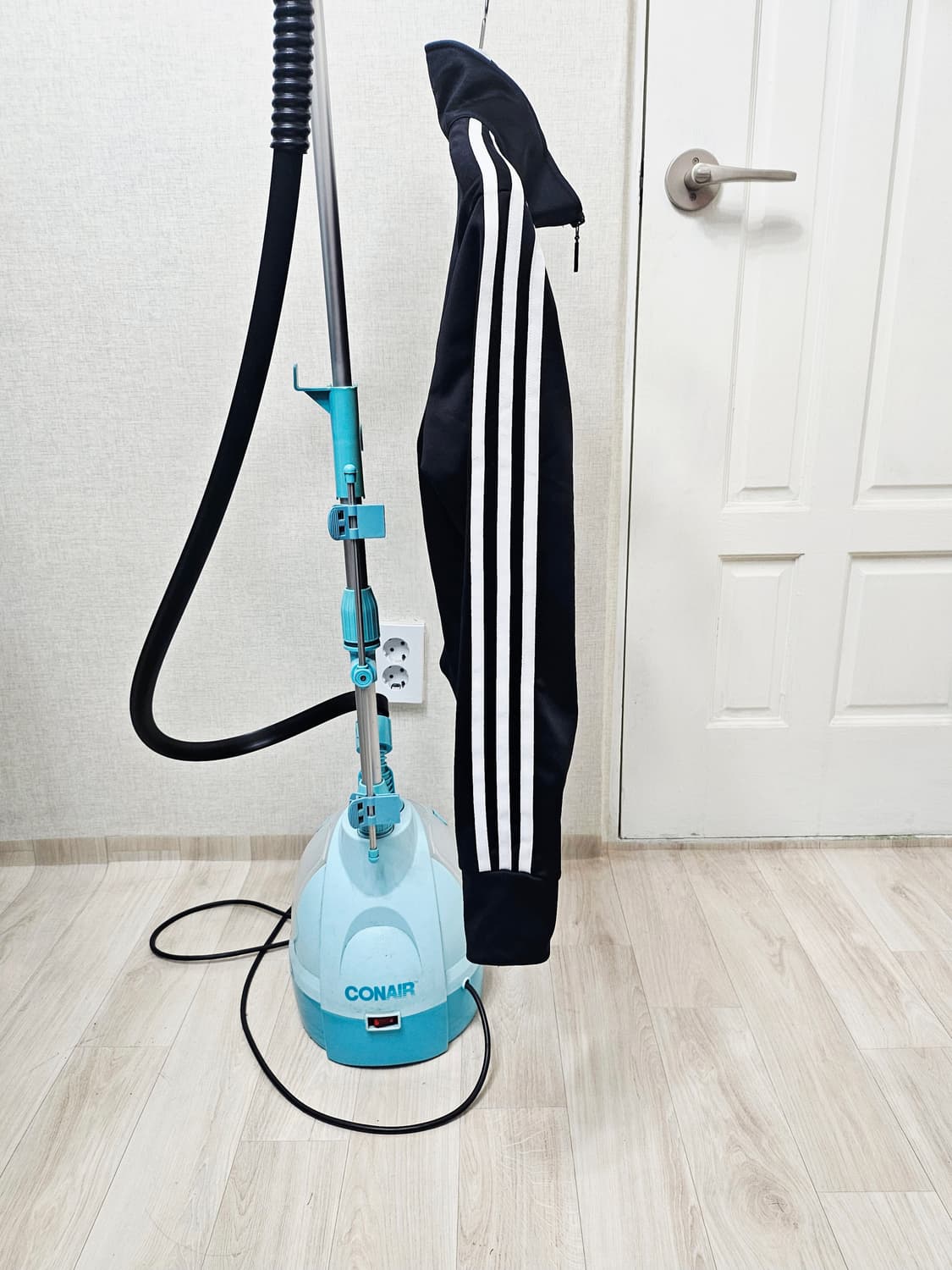 (90)S☆우주매물☆ 아디다스 파이어버드 제니2중지퍼 [검흰] 트랙탑져지 상품이미지7