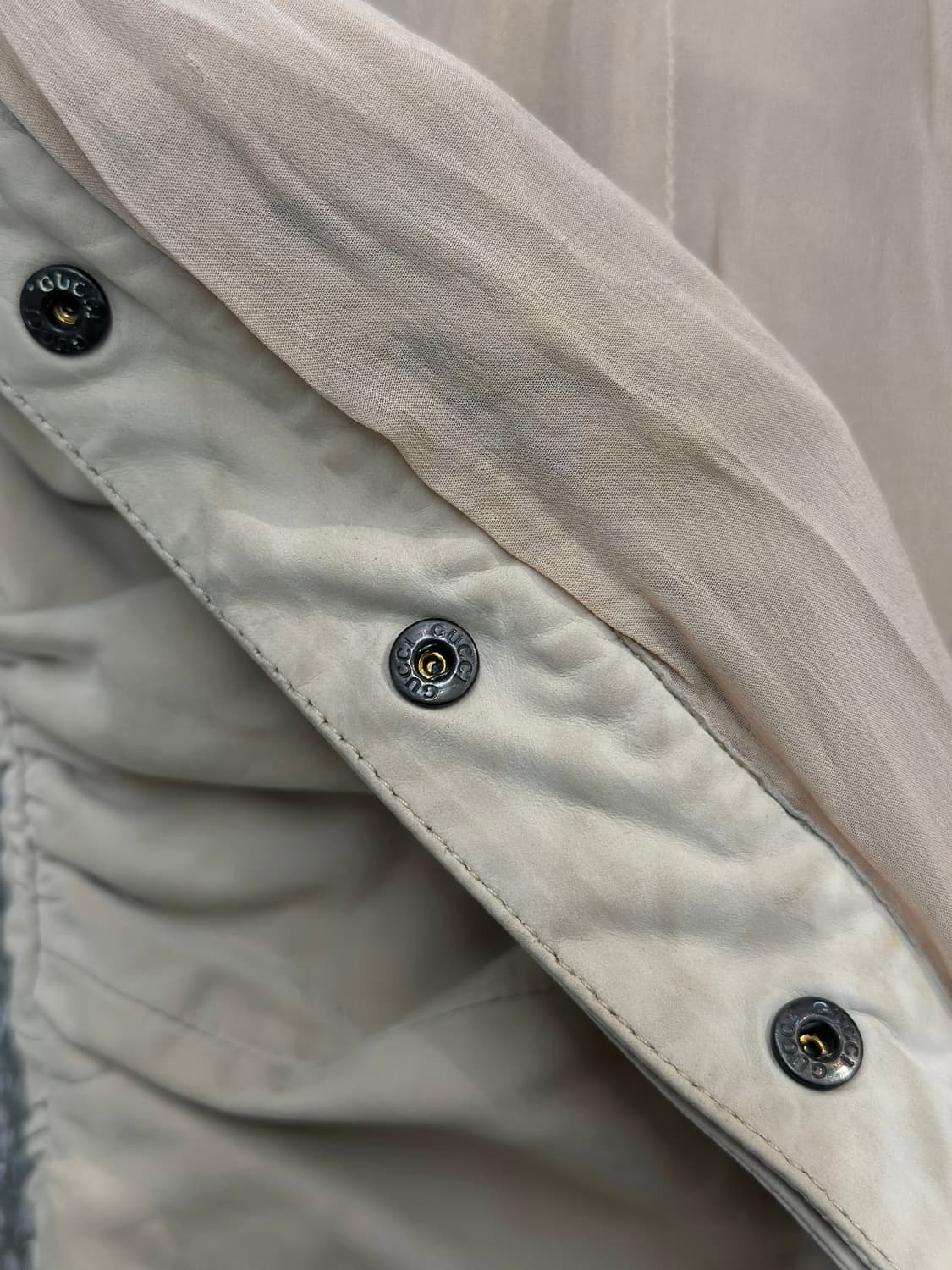 구찌 톰포드 00s 렘스킨 셔링 자켓  상품이미지5