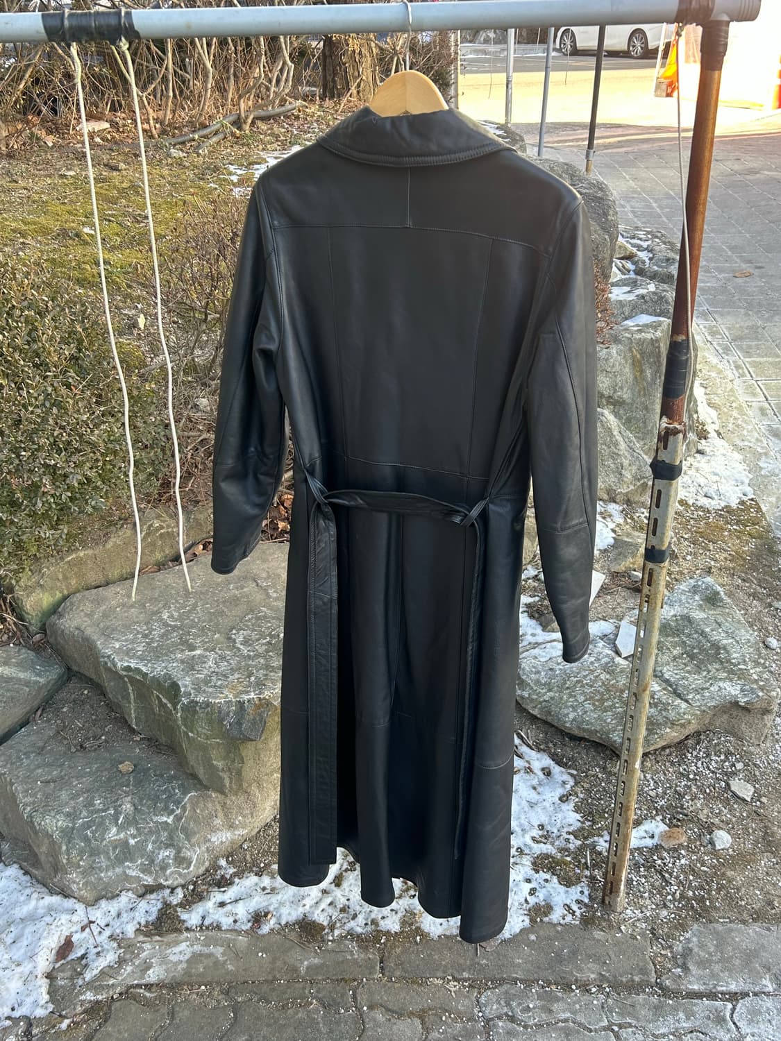 램스킨 더블 롱코트 상품이미지2