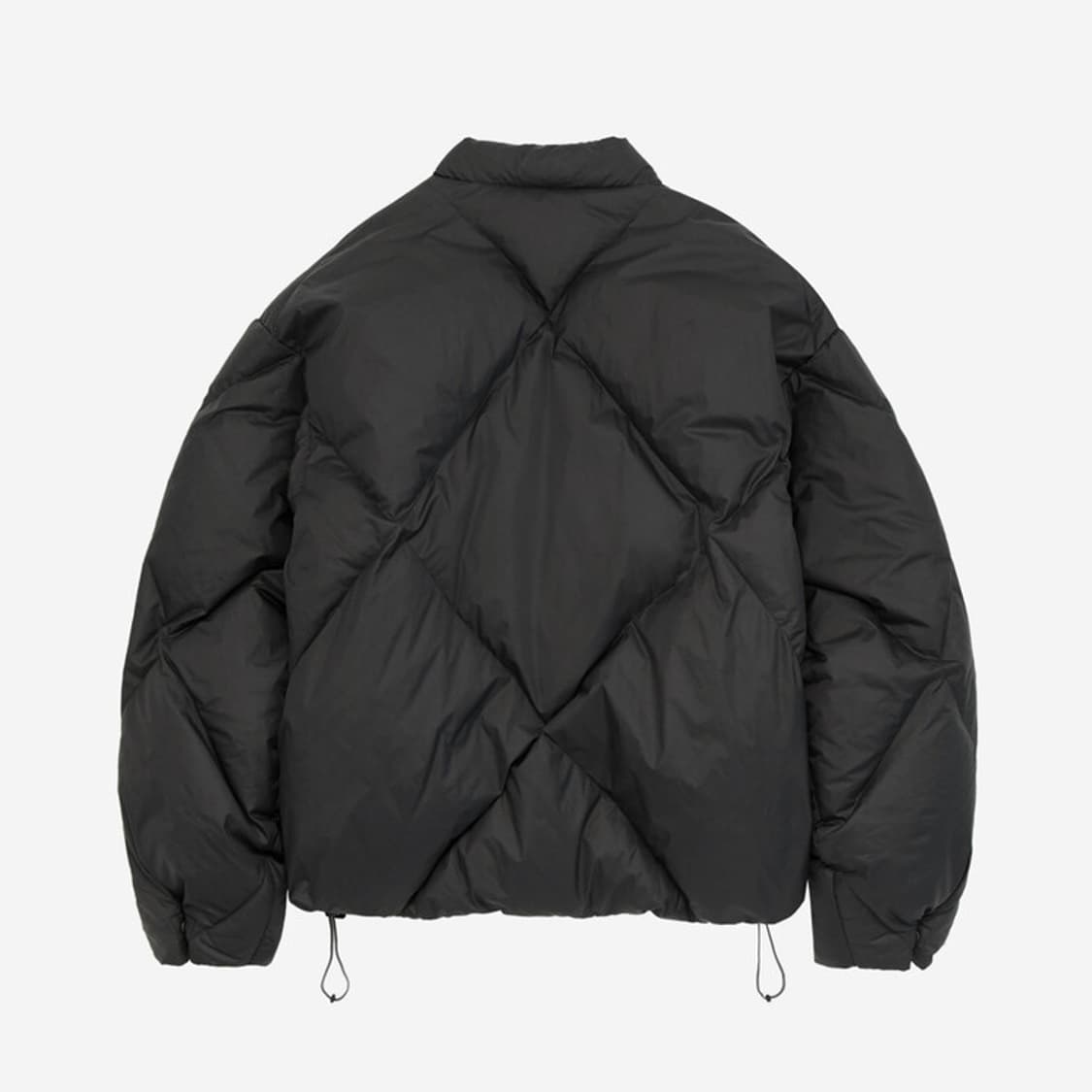 폴리테루 롬버스 다운 푸퍼 자켓 블랙 차콜 상품이미지2