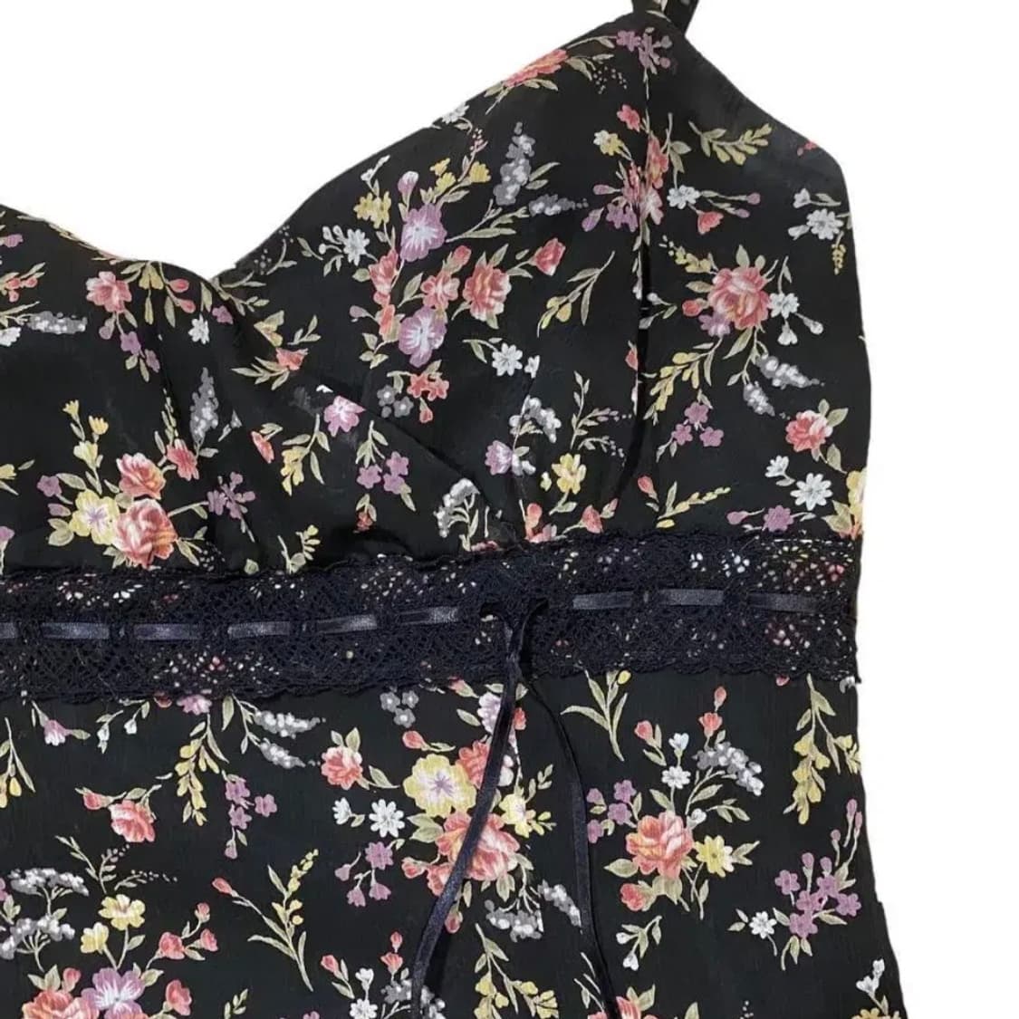 빈티지 플라워 나시 원피스 백예린st 상품이미지2