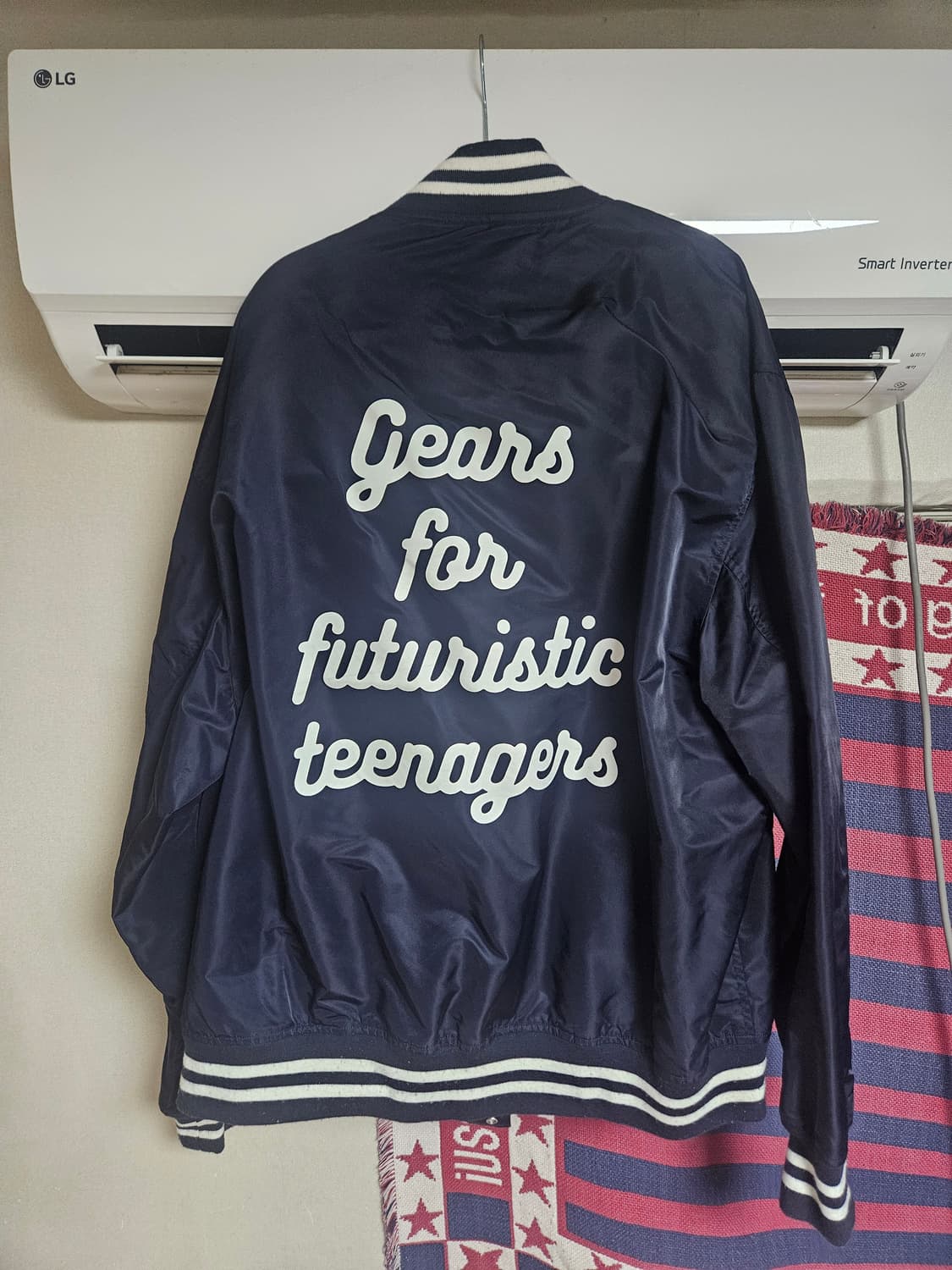 휴먼 메이드 나일론 스타디움 자켓 네이비 상품이미지4