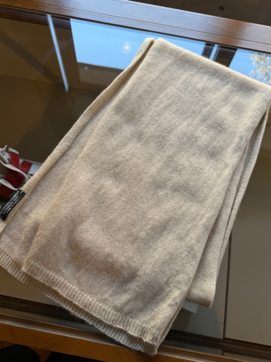 니키 콜롬보 캐시미어 100% 이태리 메이드 머플러 상품이미지8