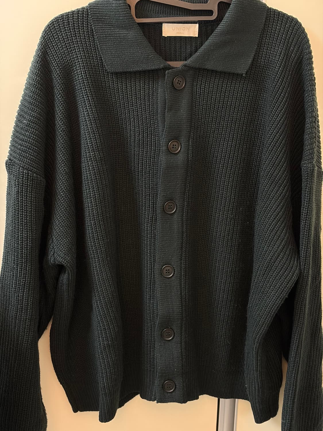 유니온 다크그린 가디건 (F) 상품이미지2