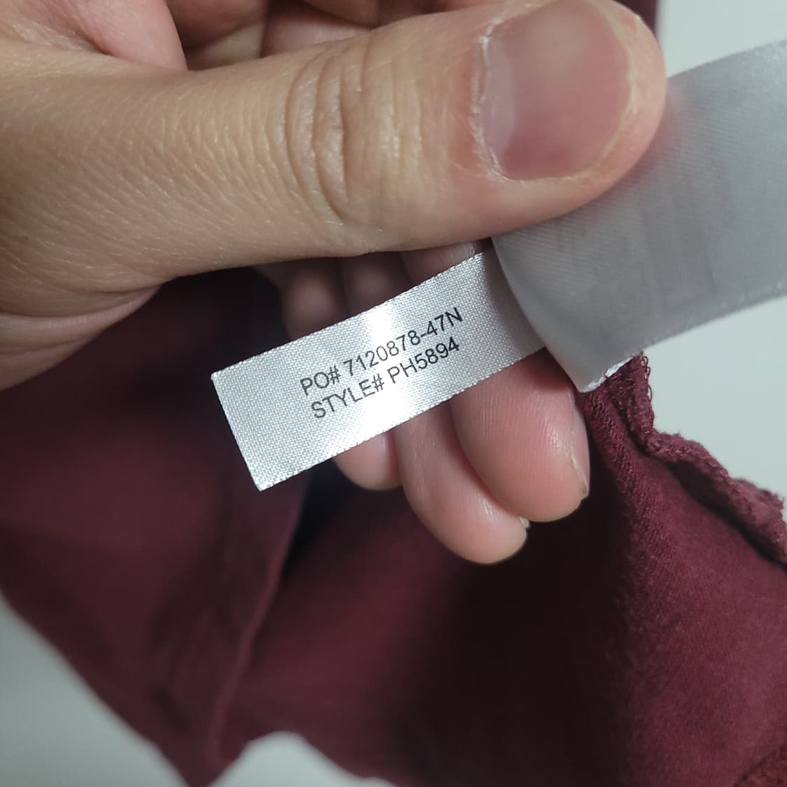 (3) LACOSTE 라코스테 긴팔 카라티 버건디 폴로 티셔츠 상품이미지4